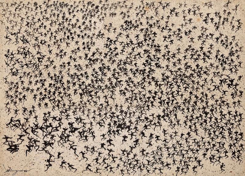 韩裔艺术家李应鲁个展：人群中的人