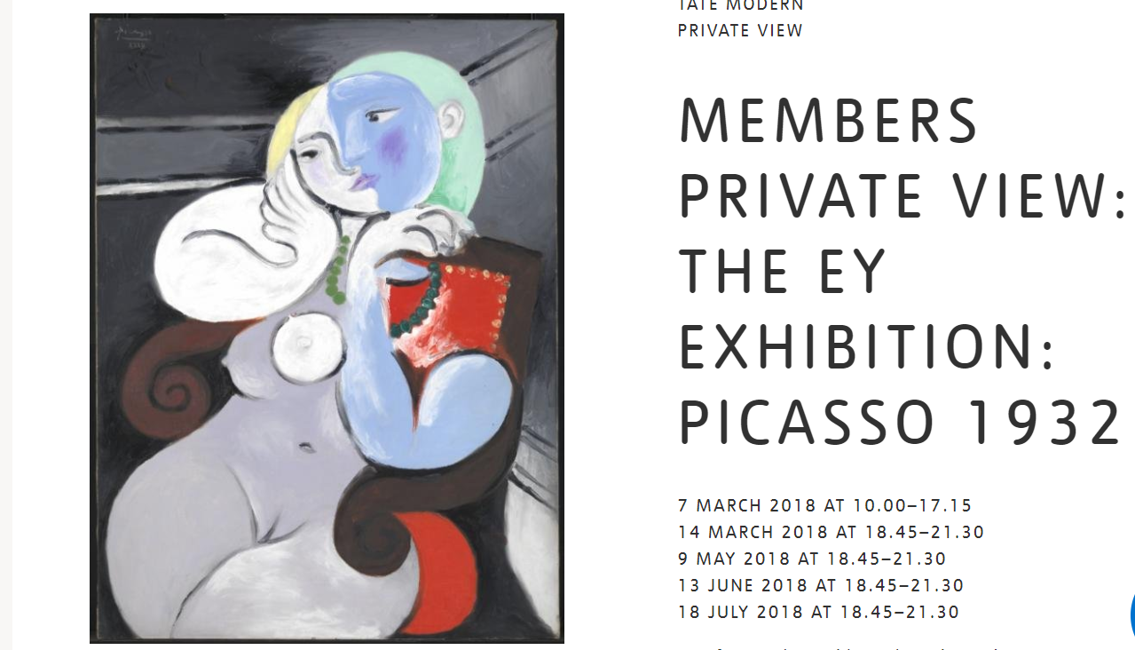 毕加索1932年作品展|Tate Modern