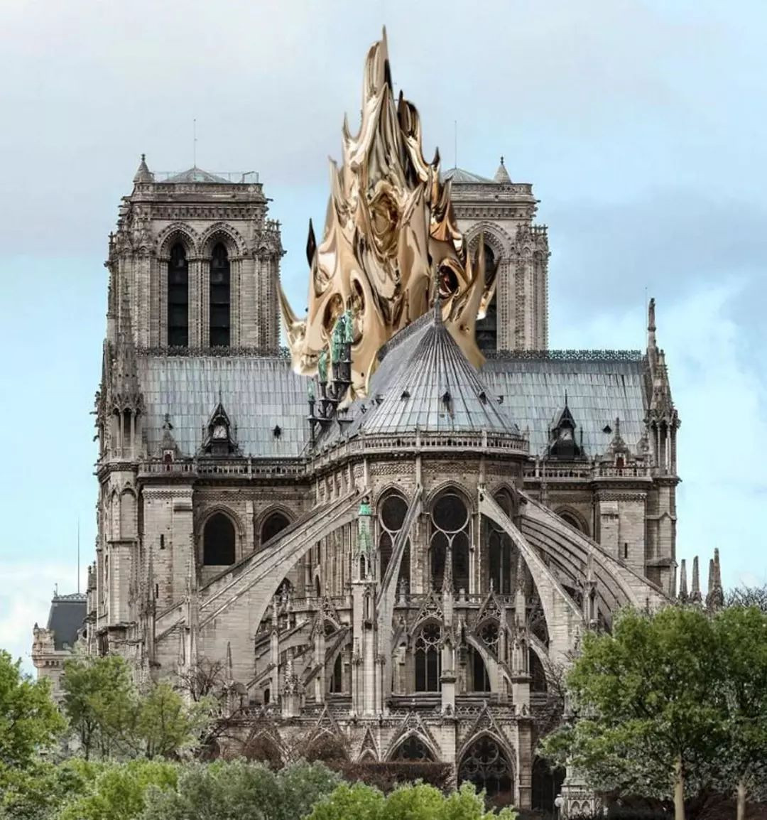巴黎圣母院各类花式“脑洞”重建方案，法国人原来最爱这一款！