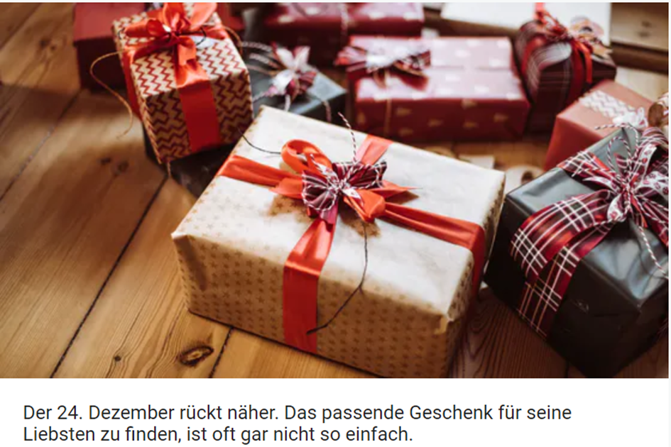 奥地利人圣诞节要啥礼物？