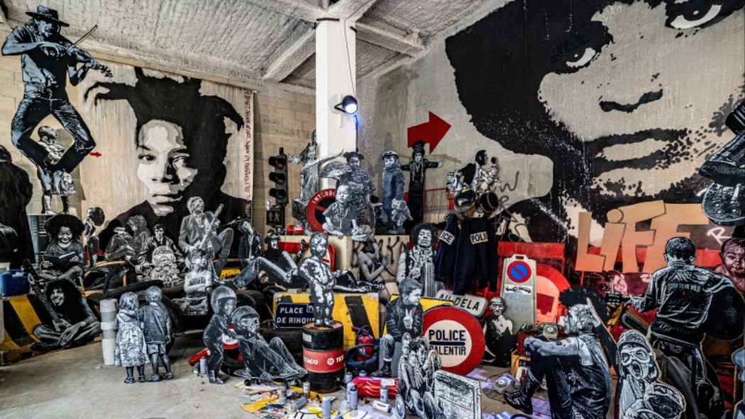 钢印涂鸦40年 法国街头艺术先驱杰夫·埃罗索尔回顾展