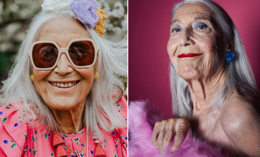 意93岁模特儿、网红奶奶